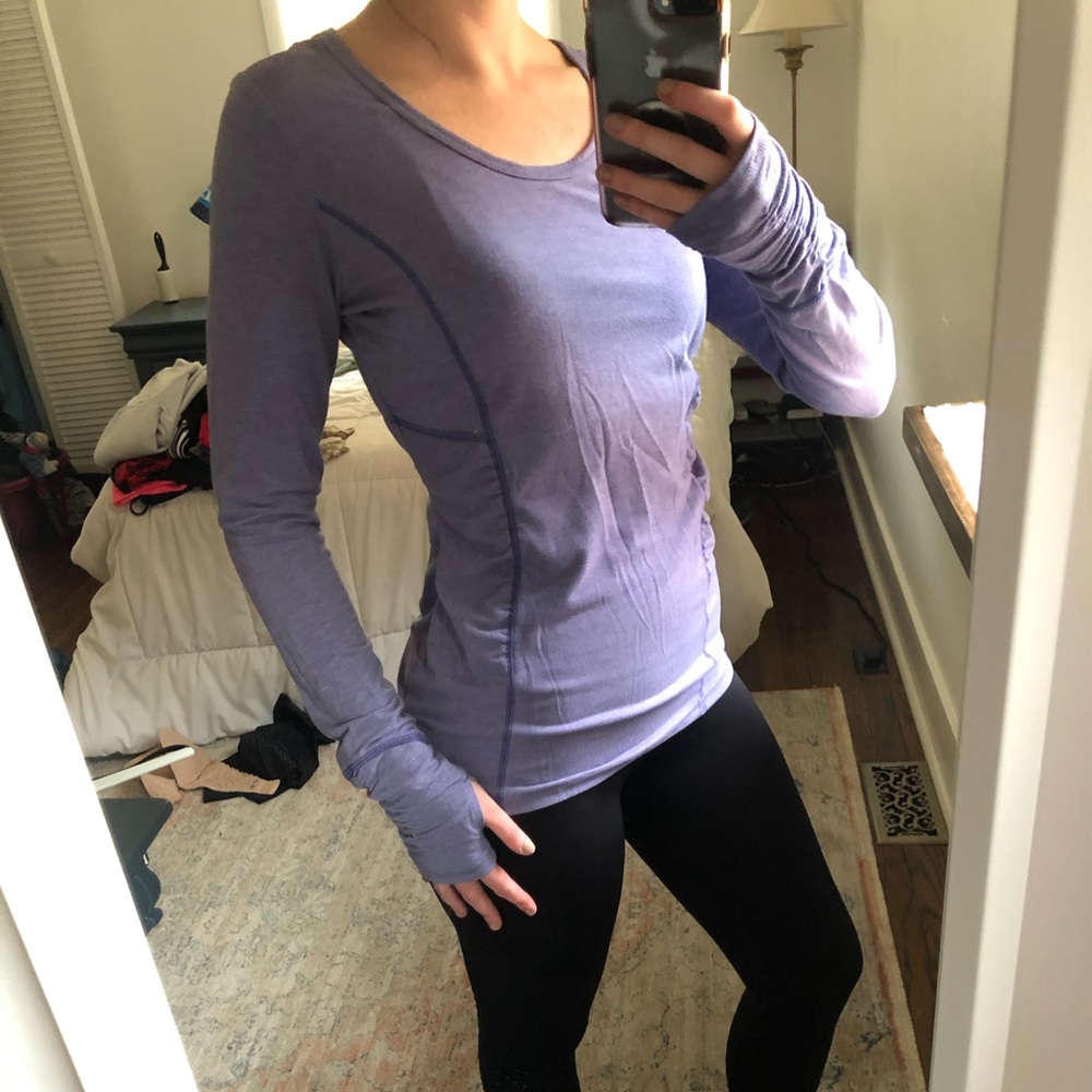 Athleta long sleeve workout top